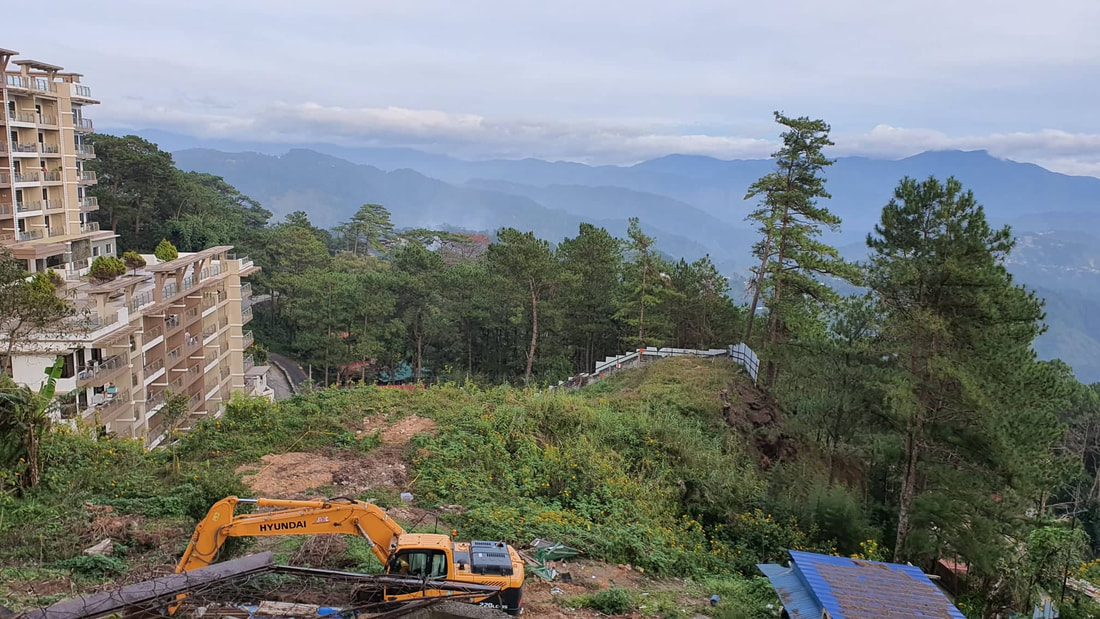construction site of Pinehill condominium Baguio by Crownasia
