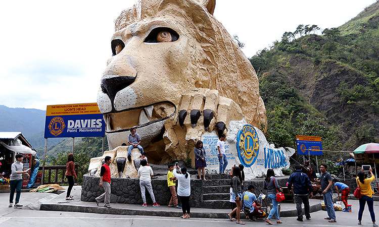 baguio city lions head