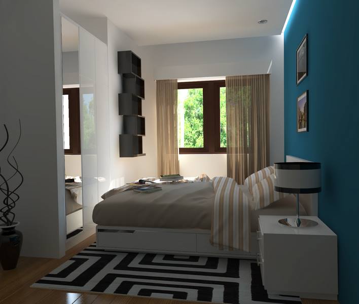 condominium interior perspective bedroom 1 baguio city