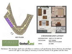condo layout 2 bedroom of melbourne tower session road Baguio city