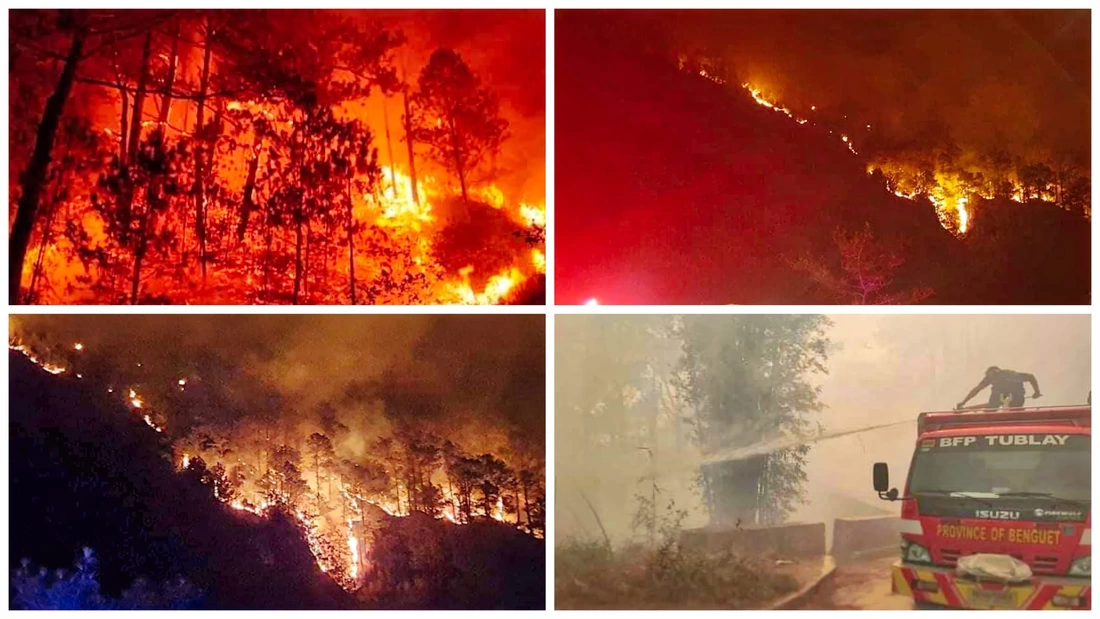 Baguio Forest fire