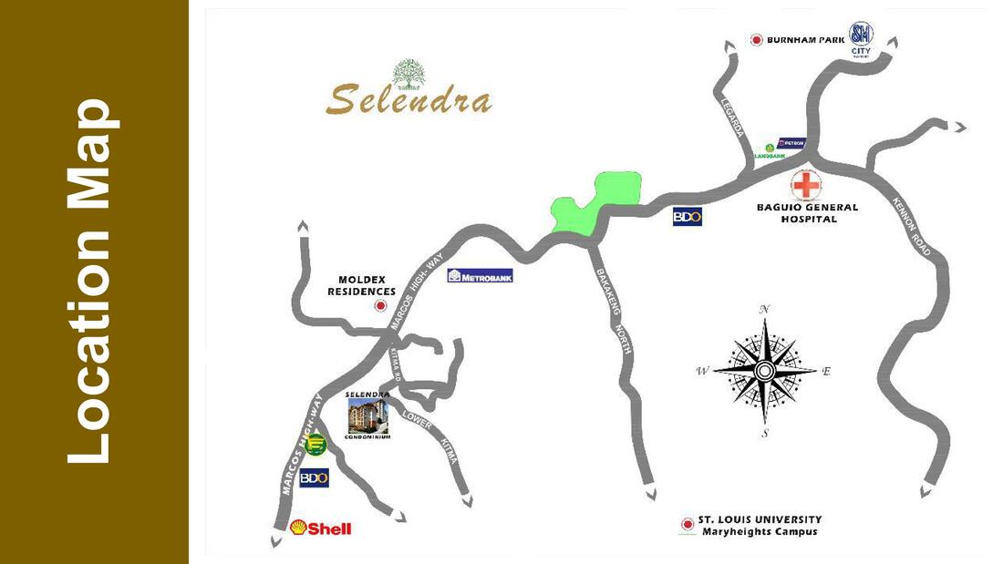 Selendra Baguio Condominium location map